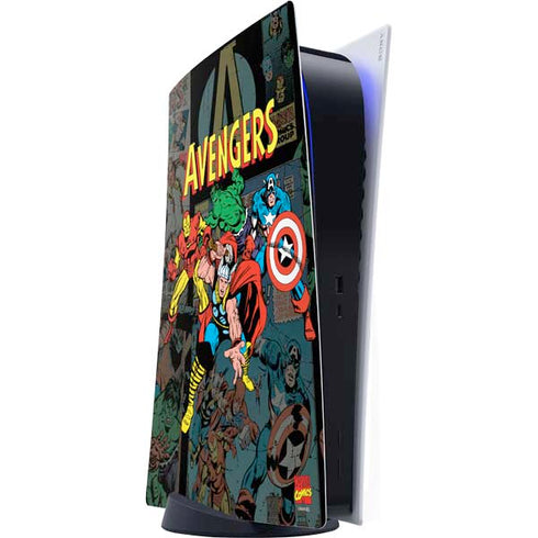 Marvel Classic Comics Avengers Assemble PlayStation PS5 Skins